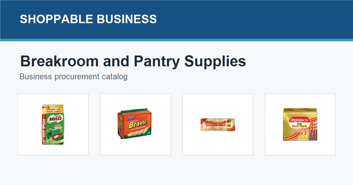 best breakroom supplies Philippines