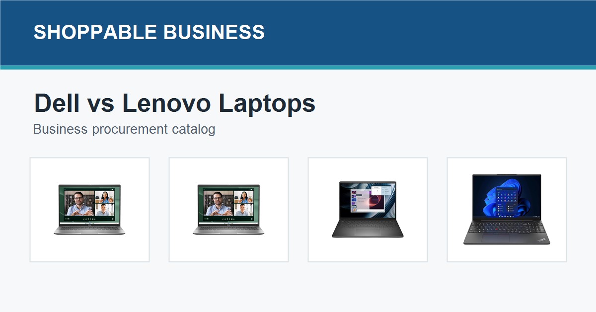 Dell vs Lenovo business laptops