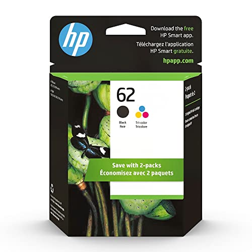 HP 62 Black and Tri-color Ink 2-Pack for business procurement