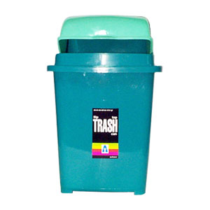 Plastic Trash Bin with Slide Cover Big #261 for business procurement